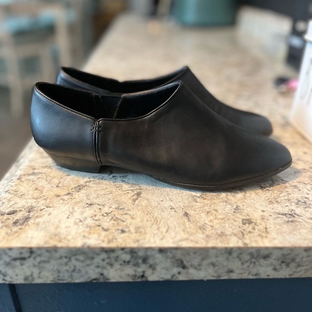 Kelsi‎ Dagger Brooklyn Alia Black Leather Ankle Booties Size 9.5